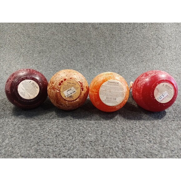 Timber Pear Candles Lot Of 3 Vance Kitira Rust Look & 1 Cracker Barrel - Picture 5 of 7